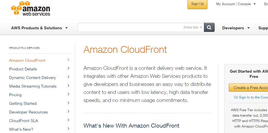 Amazon CloudFront review